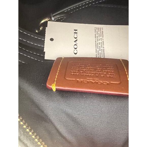 Coach CY741 Mini Rowan Crossbody Bag In Signature Canvas Cherry Print IN DENIM - Picture 4 of 6